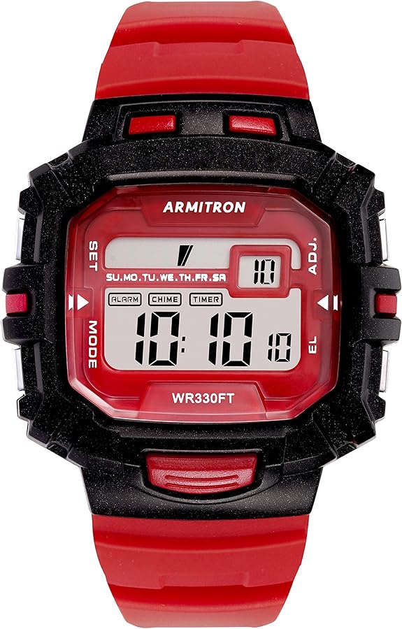 Armitron Sport Men's Digital Chronograph Resin Strap Watch, 40/8244