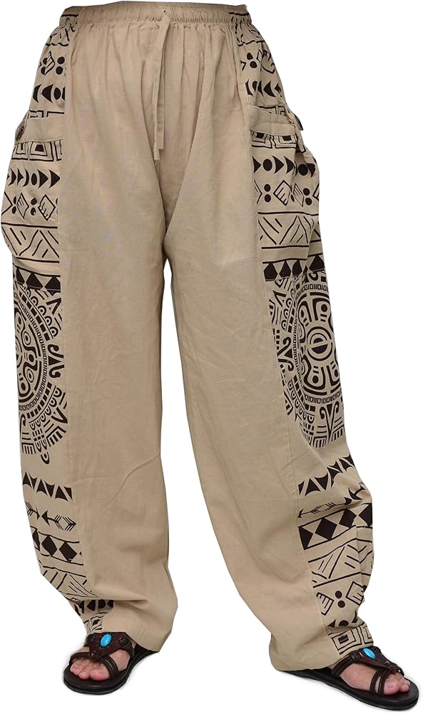 Siamrose Casual Baggy Yoga Harem Pants Lounge Pants Men Women, with 2 big pockets