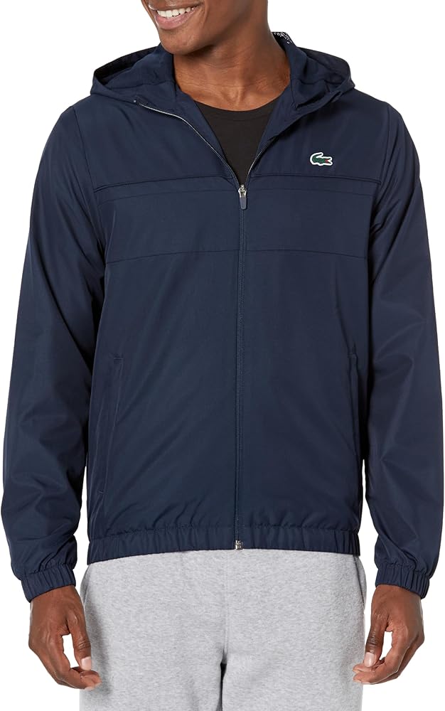 Lacoste Men's Full Zip Tennis Jacket with Hood