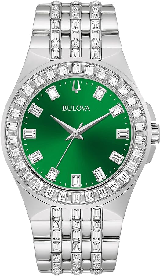 Bulova Crystal Phantom 3-Hand Quartz Watch, Baguette Shaped Crystals