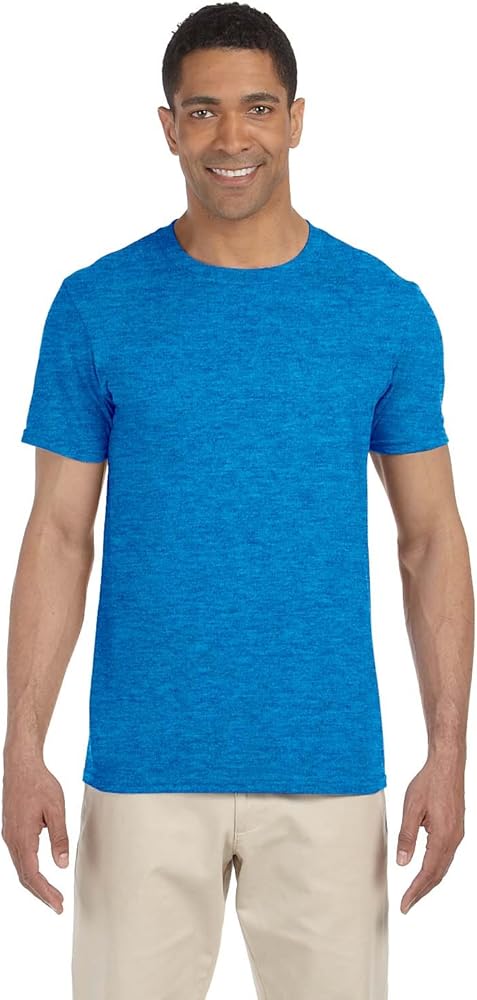 Gildan Adult Softstyle? 4.5 oz. T-Shirt M Heather Royal