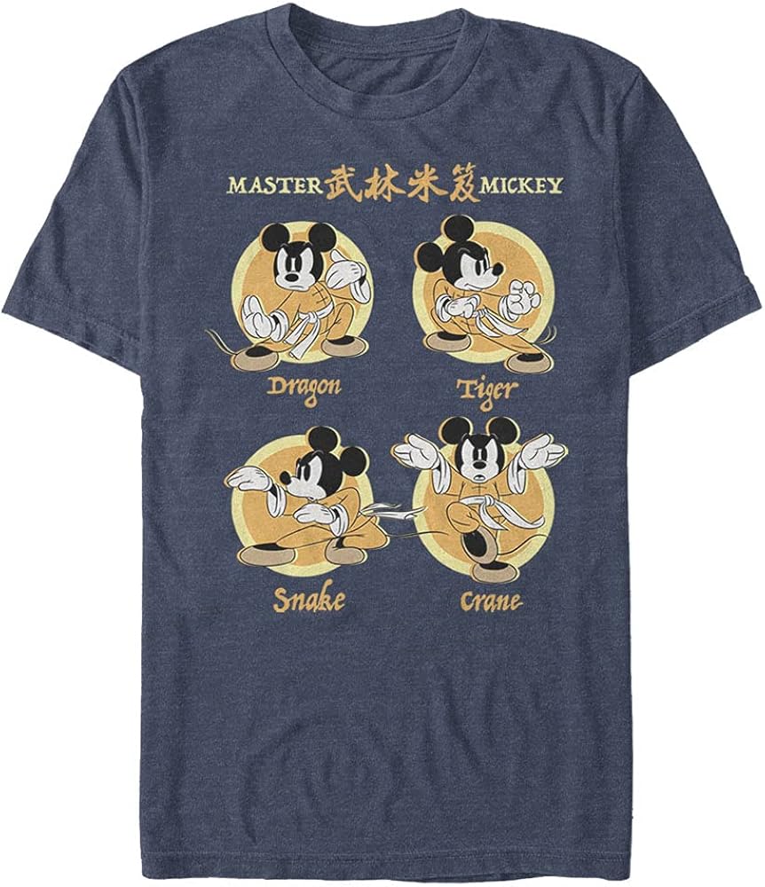 Disney Men's Characters Kung Fu Four Up T-Shirt