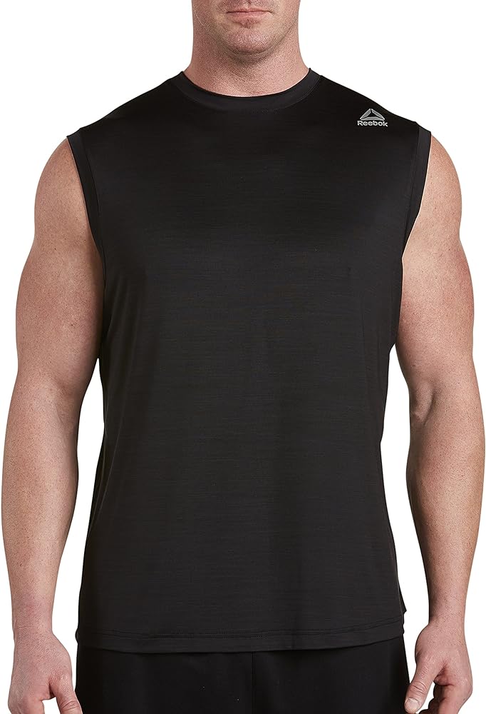 Reebok Big and Tall Speedwick Activchill Sleeveless Tee, Black