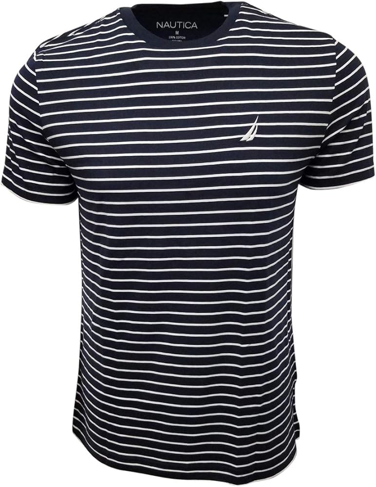 Nautica Men's Crewneck Striped T-Shirt