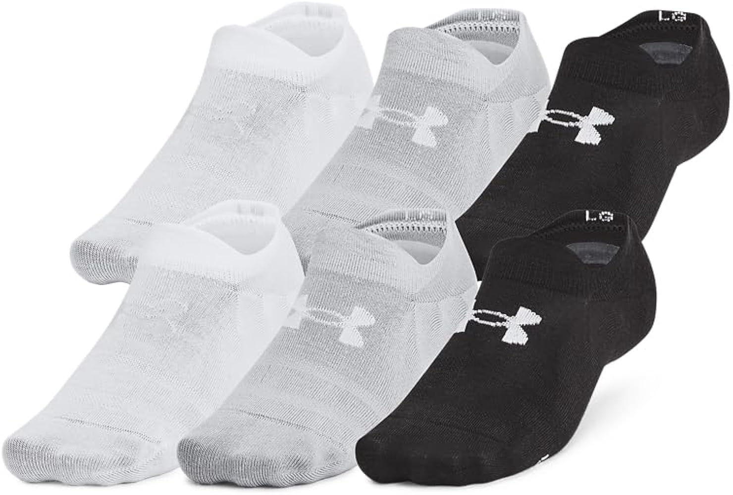 Under Armour Unisex-Adult Essential Ultra Low Tab Socks 6 Pack