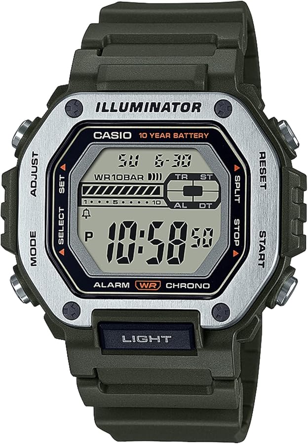 Casio MWD-110, DW-291 Watch, Casio Collection, Khaki (water resistant to 10 ATM), 1個, Newest model