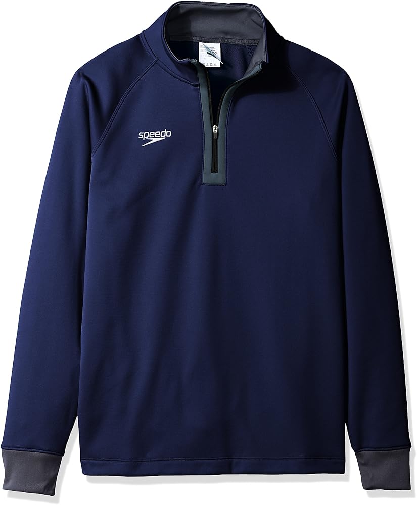 Speedo Unisex-Adult Sweatshirt 3/4 Zip Pull Over Team Warm Up