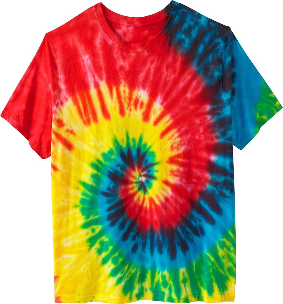 KingSize Men's Big & Tall Lightweight Tie-Dye Crewneck Tee