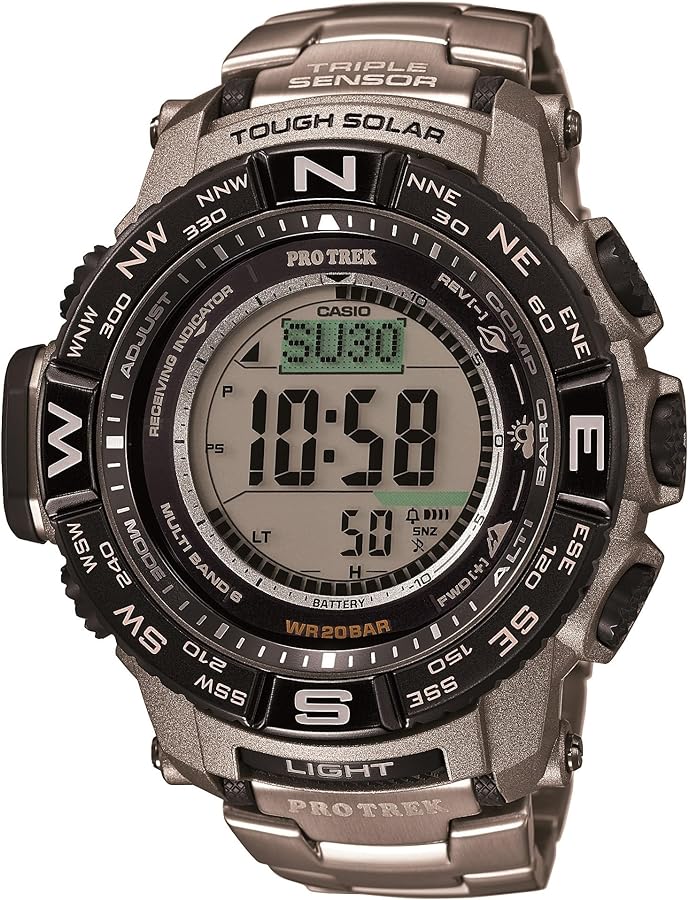 Casio Men's Pro Trek PRW-3500T-7CR Tough Solar Triple Sensor Digital Sport Watch