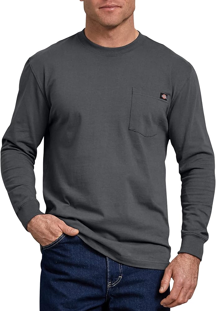 Dickies Big and Tall Men's Long Sleeve Heavyweight Crew Neck