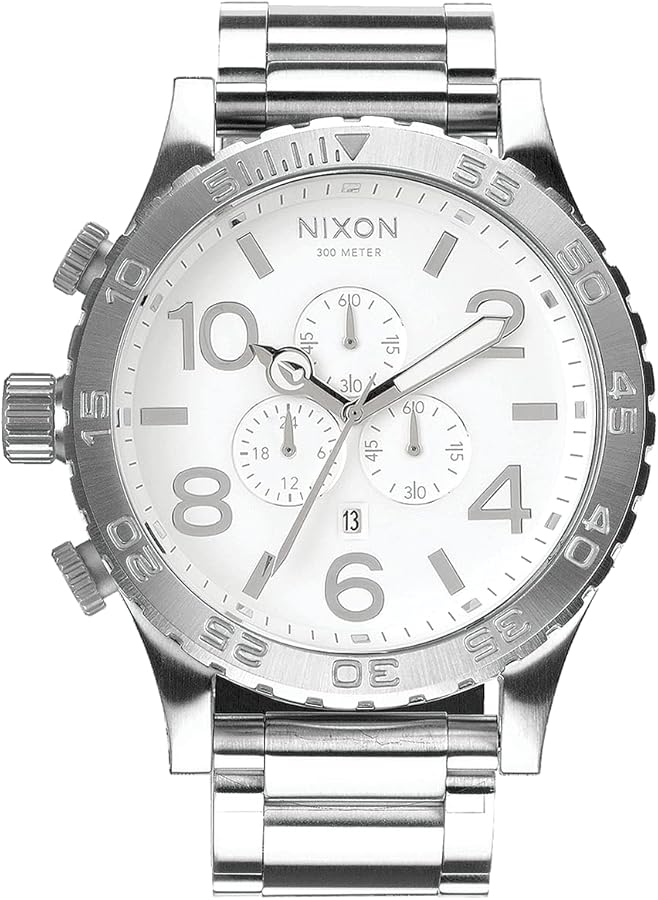 Nixon 51-30 Chrono. 100m Water Resistant Men’s Watch (XL 51mm Watch Face/ 25mm Stainless Steel Band)