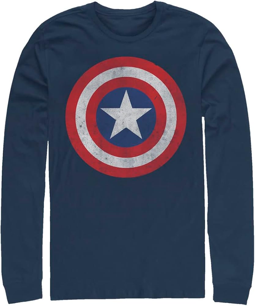 Marvel Big & Tall Captain Classic Men's Tops Long Sleeve Tee Shirt