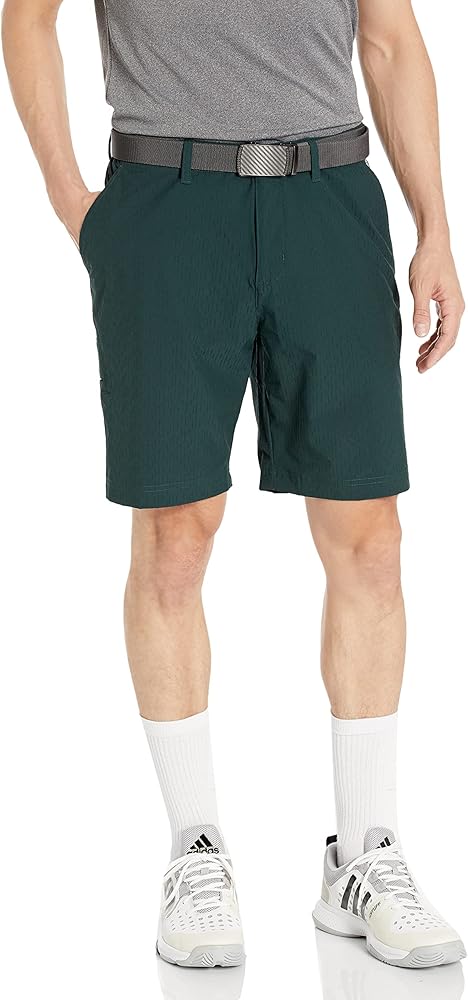 adidas Men's Textured 9 Inch Golf Shorts