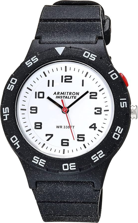 Armitron Sport Unisex Easy to Read Silicone Strap Watch, 25/6443