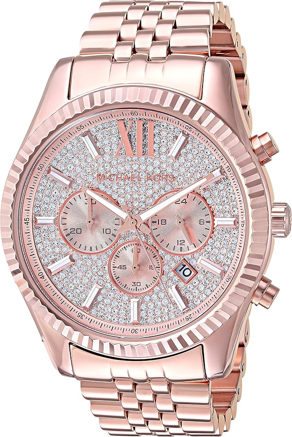 Michael Kors Men's MK8580 Analog Display Analog Quartz Rose Gold Watch