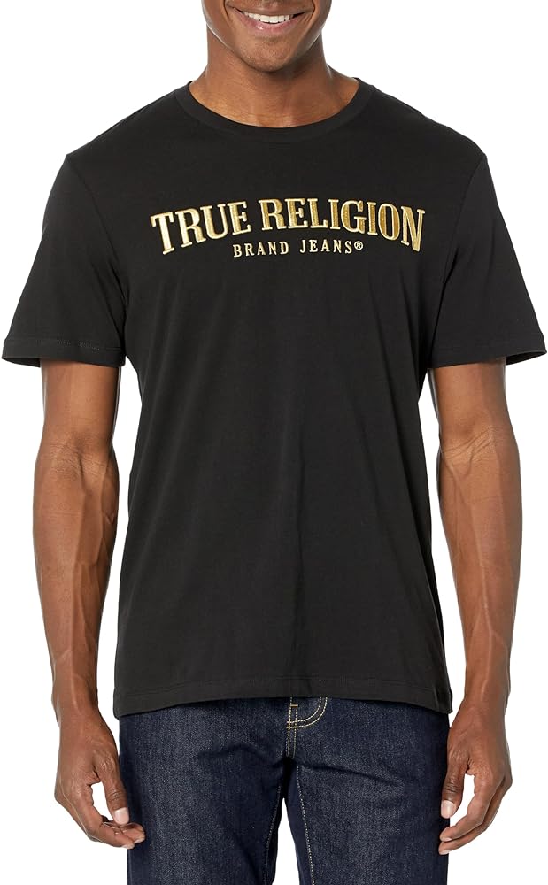 True Religion Men's Ss Gold Arch Tee