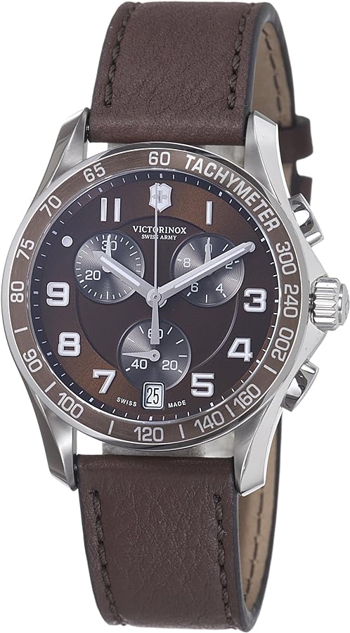 Victorinox Swiss Army Men's 241498 Chrono Classic Brown Chronograph Dial Watch