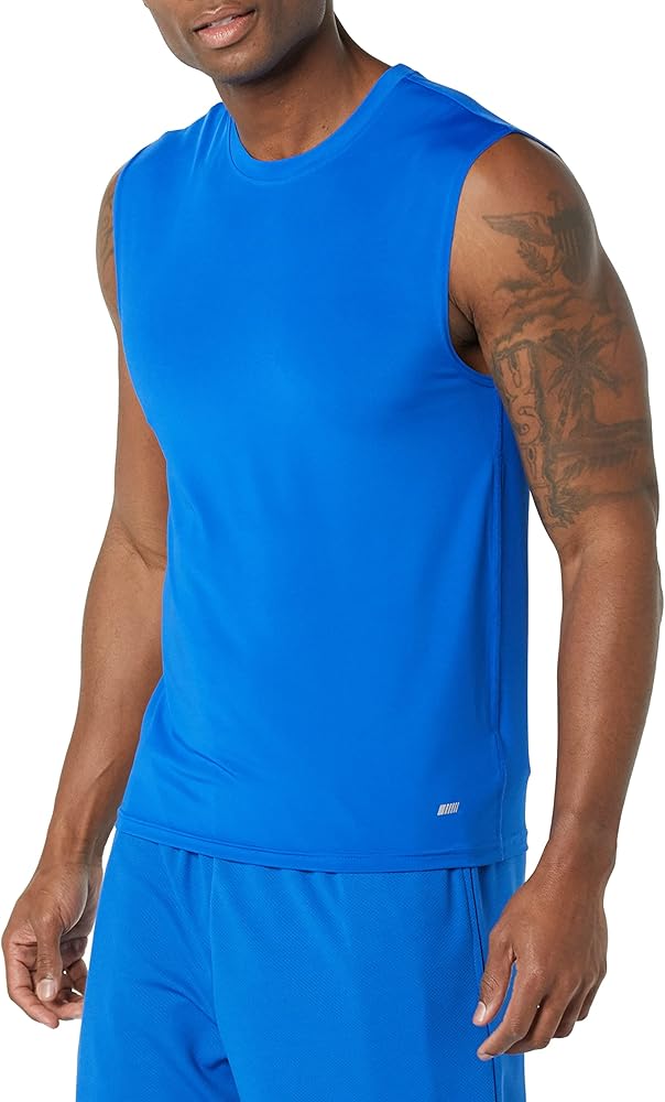 Amazon Essentials Men's Active Tech Stretch Workout Tank Baselayer