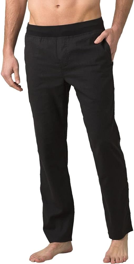 prAna Men's Standard Vaha Straight Pant, Dark Black, XX-Large Short