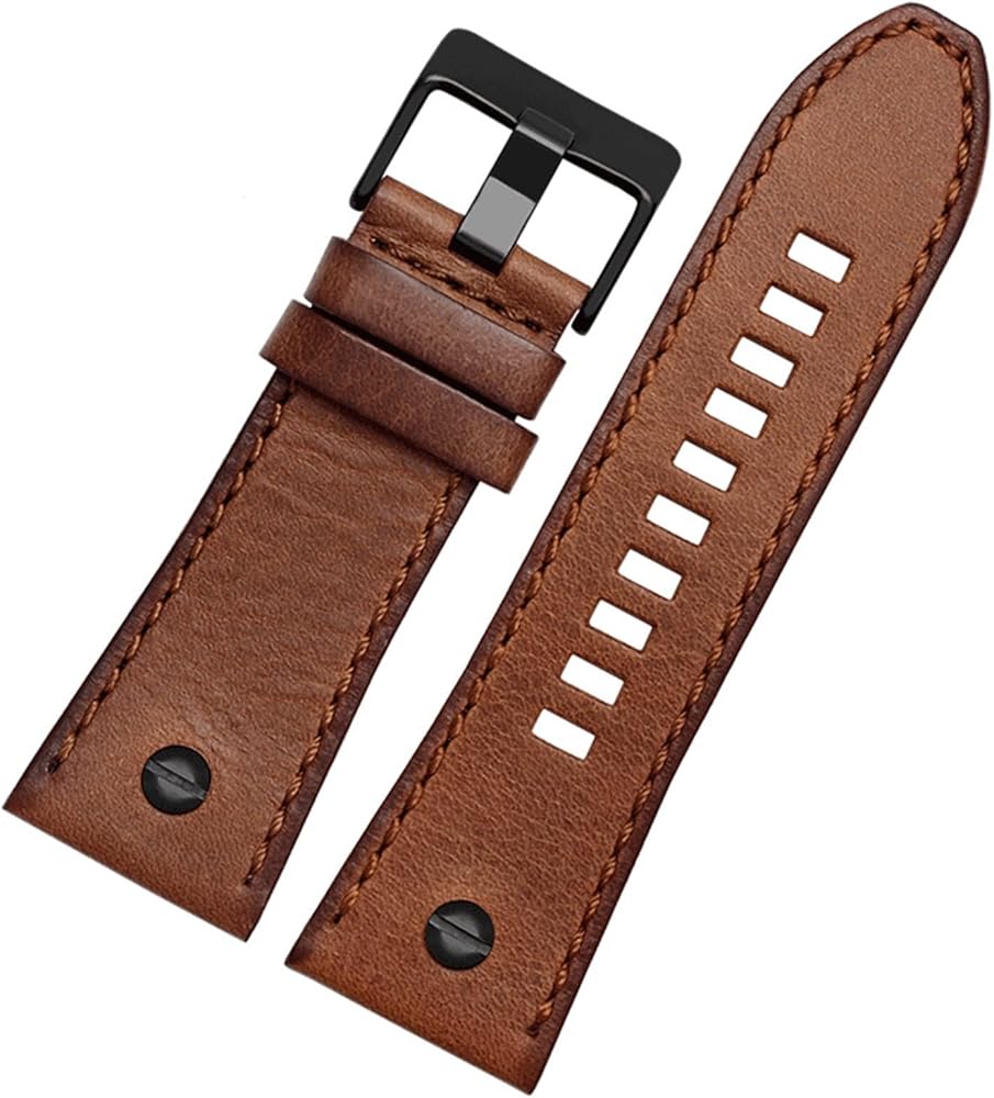 Genuine leather watchband For diesel watch belt DZ4476/4482 DZ7408 7406 4318 strap 22 24 26 28mm Large size Men Wrist Watch Band