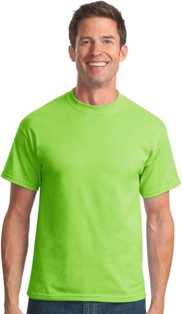 Port & Company Mens 50/50 Cotton/Poly T-Shirt PC55 -Lime 2XL