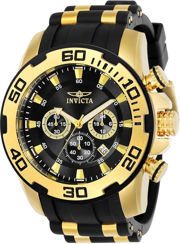 Invicta Men's 22340 22341 22343 22344 22346 Pro Diver Analog Display Quartz Black Watch