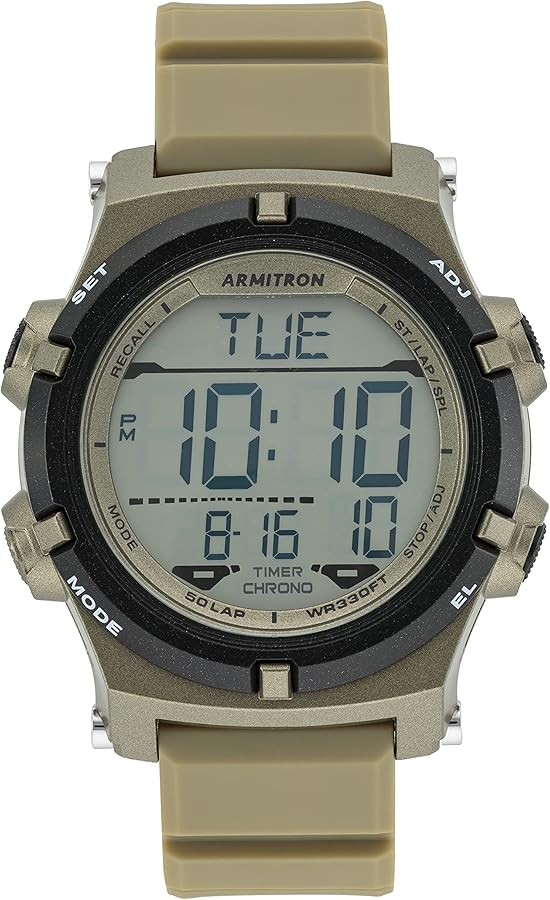 Armitron Sport Men's Digital Chronograph Resin Strap Watch, 40/8438