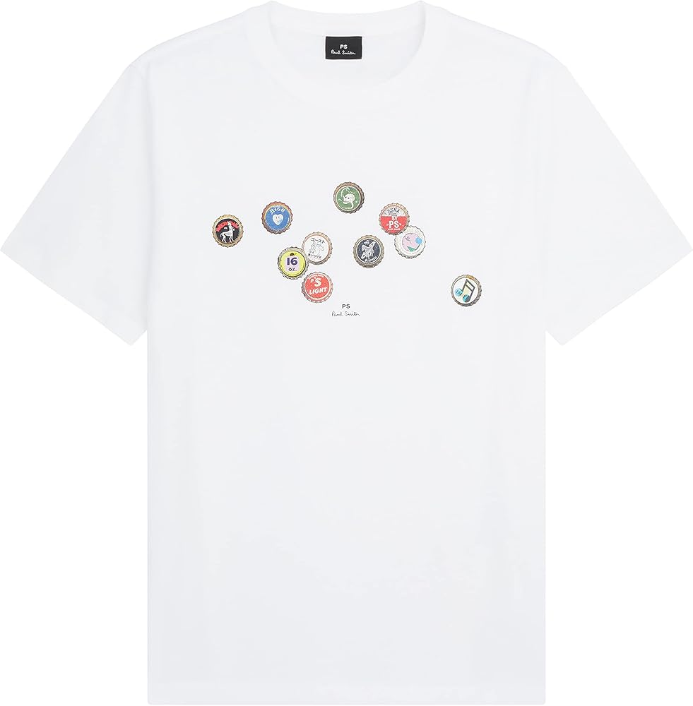 Paul Smith Ps Mens Reg Fit T-Shirt Bottle Tops