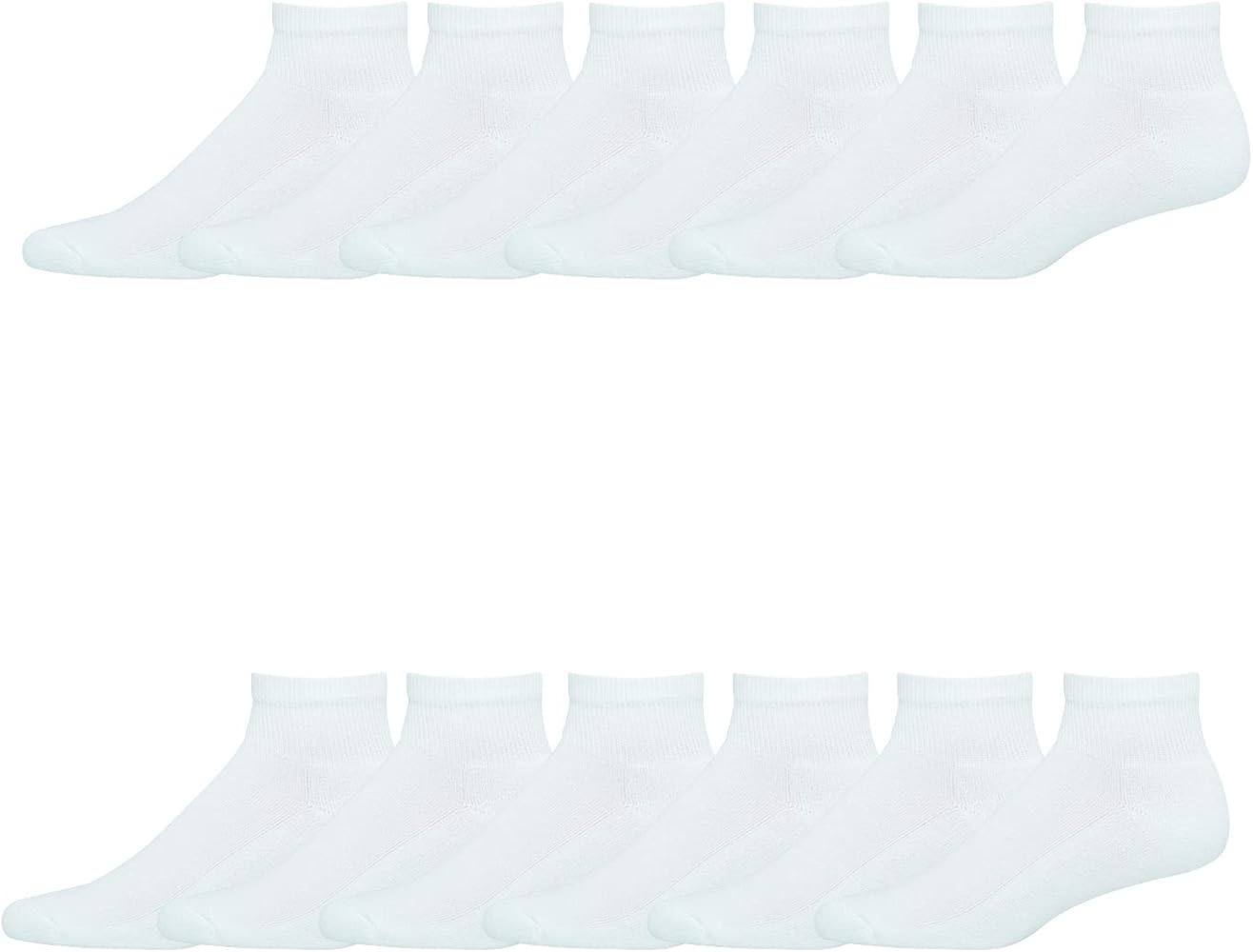 Hanes Men's X-temp Cushioned Ankle Socks (Pack of 12 Pairs)