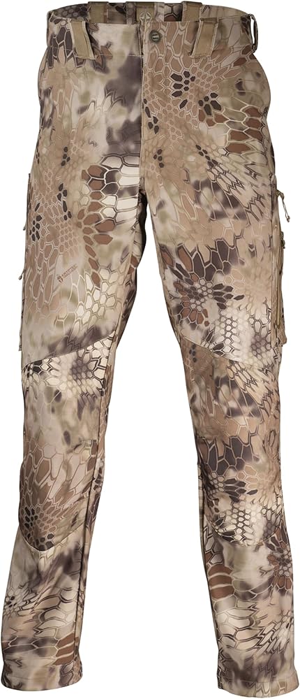 Kryptek Men's Alaios, Lightweight, Quick Drying 8 Pocket Camo Hunting Pant with Reinforced and Padded Knee