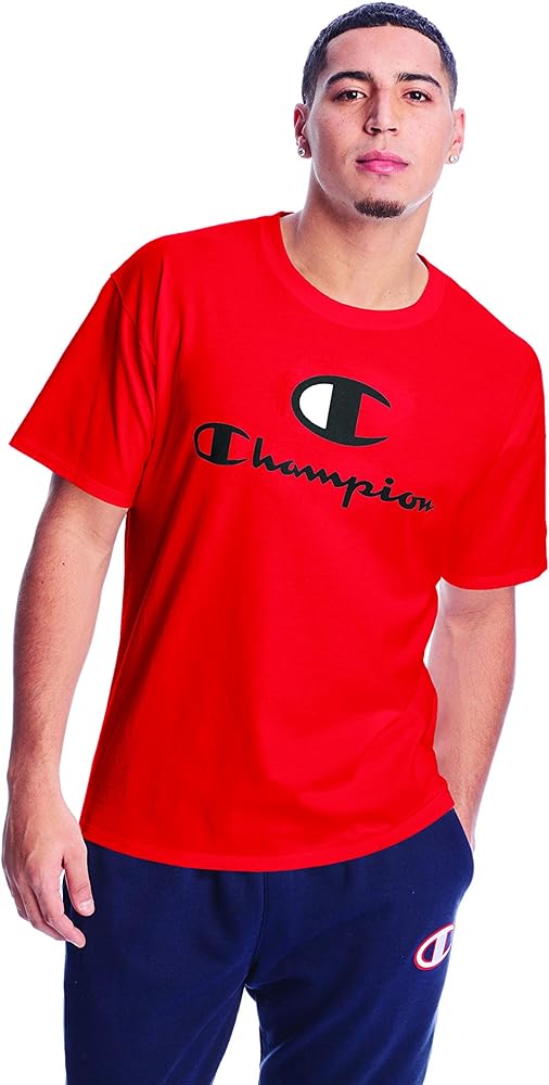 Champion Men'S Classic T-Shirt, Double Logo