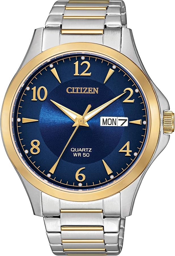 Citizen Quartz Mens Watch, Stainless Steel, Classic, Two-Tone (Model: BF2005-54L)