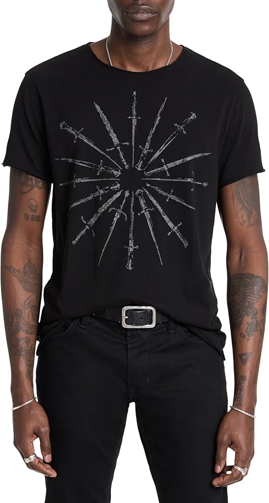 John Varvatos Men's Daggers Circle Tee