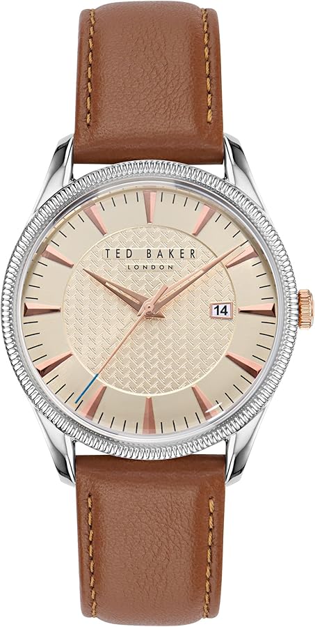 Ted Baker Leytonn Men's Brown Eco Genuine Leather Strap Watch (Model: BKPLTS4029I)