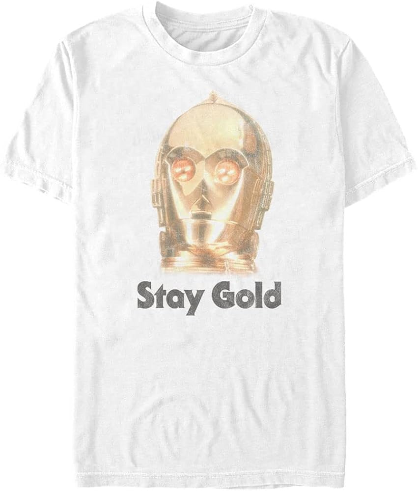 STAR WARS Big & Tall Rise of Skywalker Stay Gold Men's Tops Short Sleeve Tee Shirt