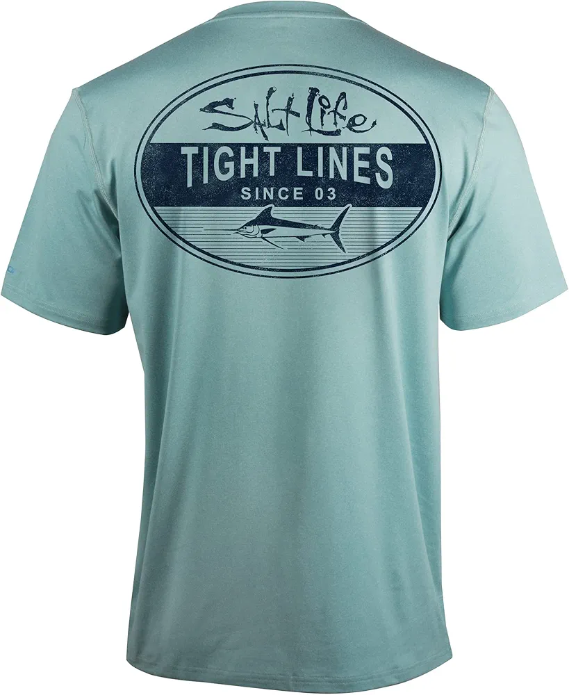 Salt Life Men's Tight Lines Short Sleeve Performance Shirt