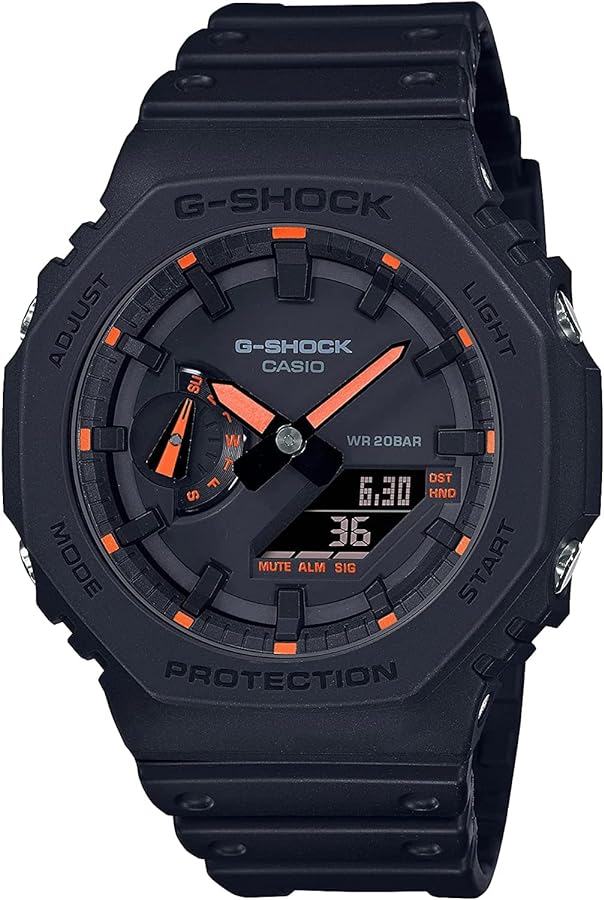 G-Shock GA2100-1A4 Neon Accent Watch, Red