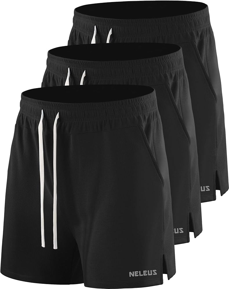 NELEUS Men's 7 inch Running Shorts Athletic Gym Workout Shorts with Pockets