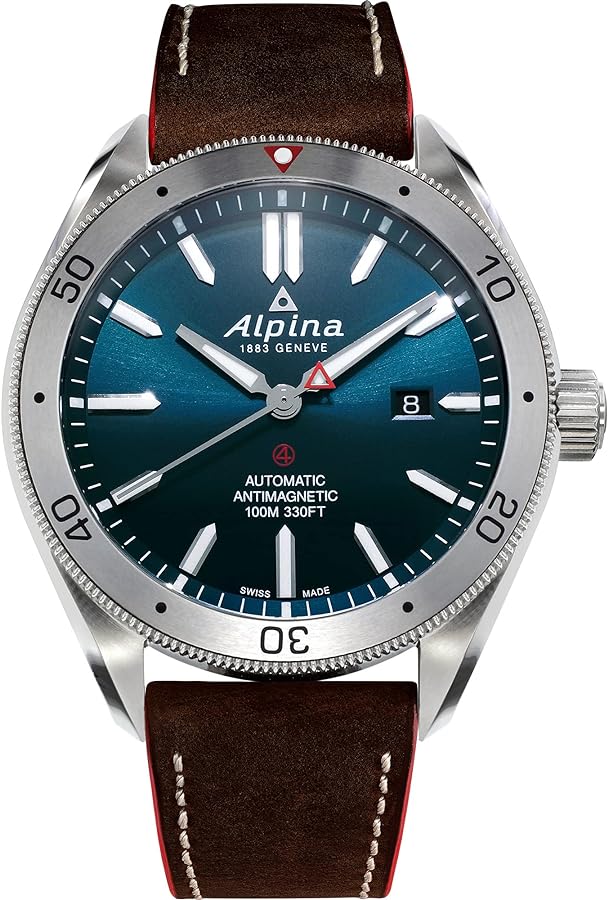 Alpina Men's AL-525NS5AQ6 Alpiner 4 Analog Display Automatic Self Wind Brown Watch