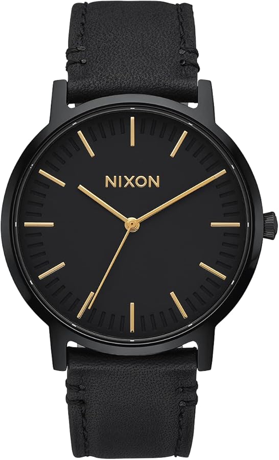 Nixon Porter Leather A1058 50m Water Resistant Men’s Watch (20-18mm Leather Band and 40mm Watch Face)