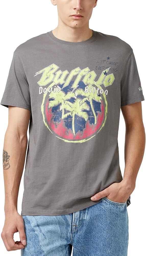 Buffalo David Bitton Men's Short Sleeve Logo Tee