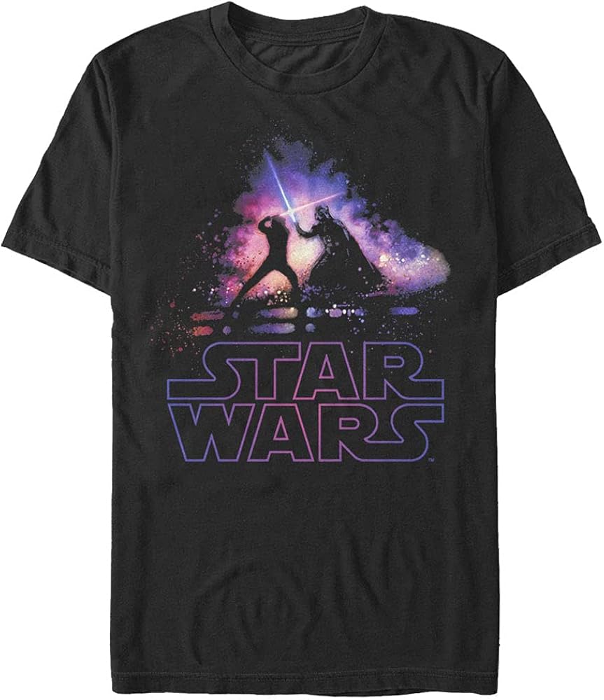 Star Wars Men's Crossing Sabers T-Shirt, Black, 5X-Large