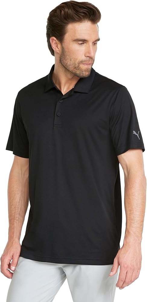 Puma Golf Men's Gamer Polo, Puma Black, 5XL