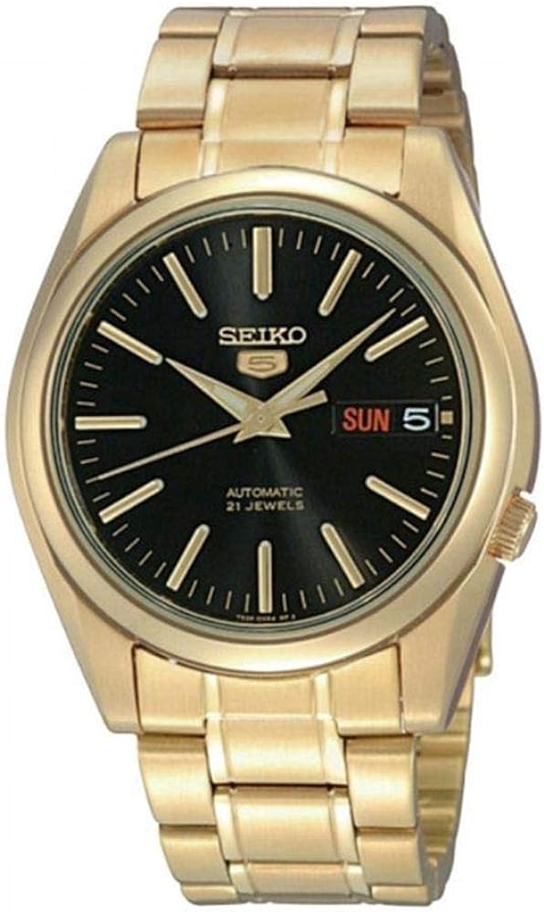 SEIKO Series 5 Automatic Black Dial Men's Watch SNKL50