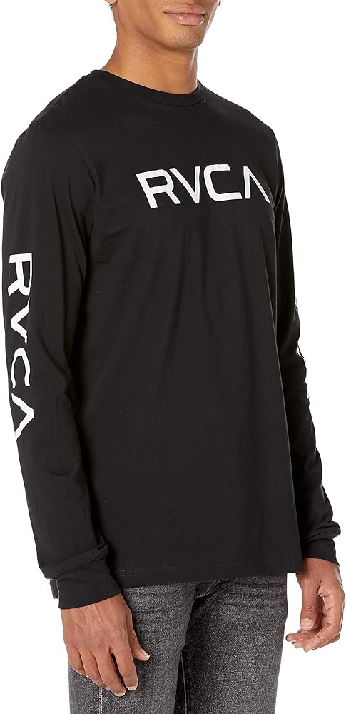 RVCA Men's Graphic Long Sleeve Crew Neck Tee Shirt