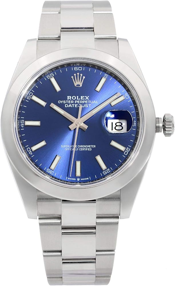 Rolex Datejust 41 Blue Dial Stainless Steel Men's Watch 126300BLSO