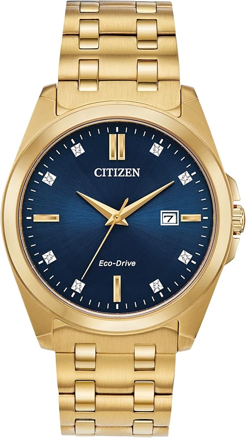 Citizen Men's Classic Peyton 3-Hand Eco-Drive Watch, Date, Sapphire Crystal, Diamond Markers