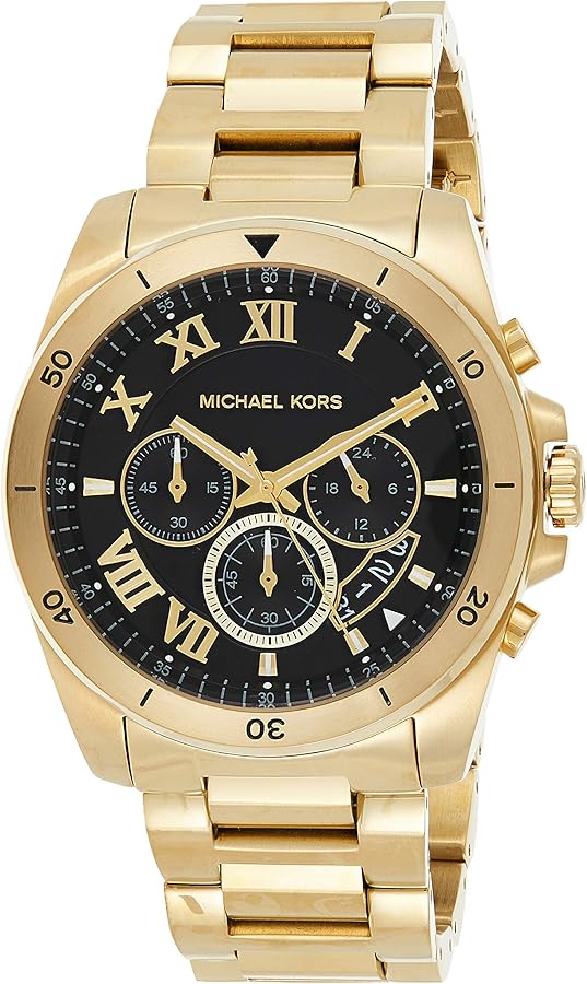 Michael Kors Men's Brecken Gold-Tone Watch MK8481