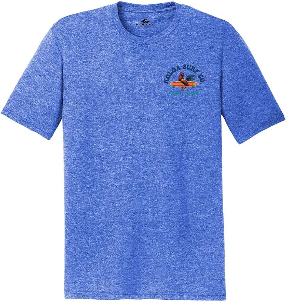 Koloa Surf Men's Cocky Surfer Logo Lightweight Tri-Blend Comfort T-Shirts XS-4XL