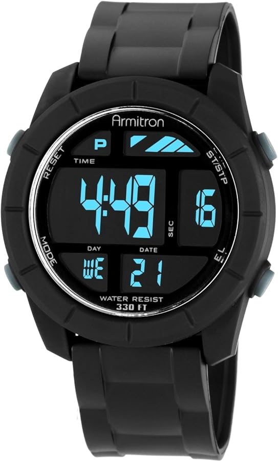 Armitron Sport Men's Digital Chronograph Resin Strap Watch, 40/8253